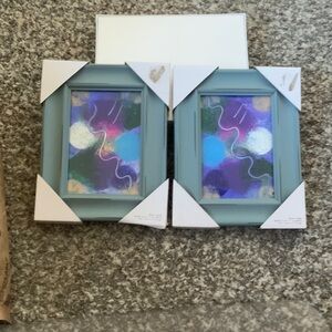 Abstract Art in Blue Frames